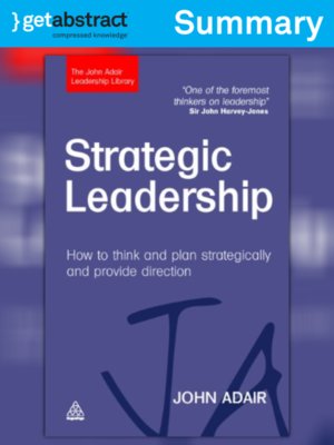 cover image of Strategic Leadership (Summary)